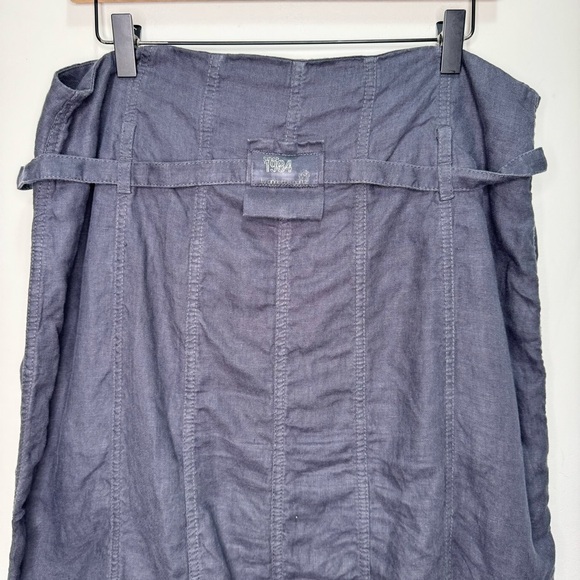Annette Gortz for Since 1984 Grey Linen Midi Skirt Size 42 - Picture 7 of 12